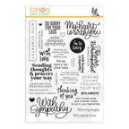 Simon Says Stamp! Simon Says Clear Stamps SYMPATHY GREETINGS MIX sss202167