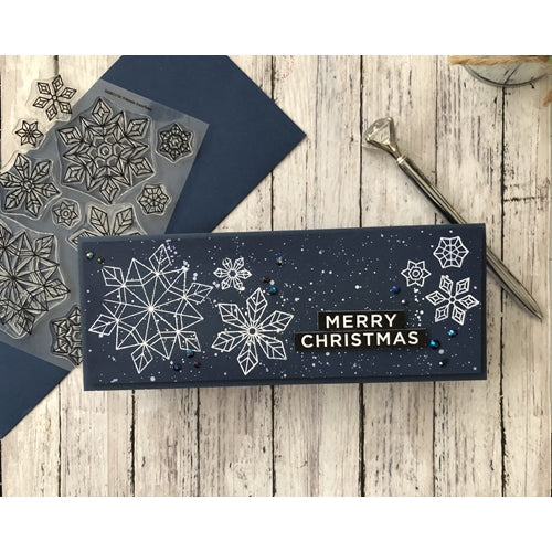 Simon Says Stamp! Simon Says Clear Stamps PRISMATIC SNOWFLAKES sss302170c
