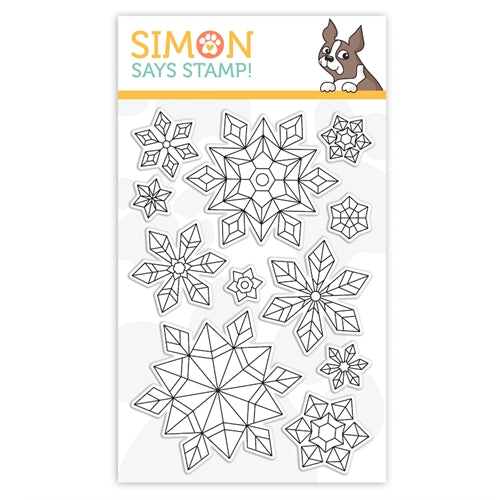Simon Says Stamp! Simon Says Clear Stamps PRISMATIC SNOWFLAKES sss302170c