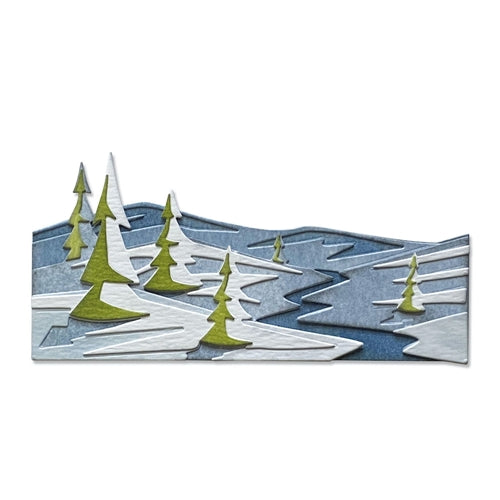 Simon Says Stamp! Tim Holtz Sizzix SNOWSCAPE Colorize Thinlits Dies 664971