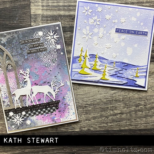 Simon Says Stamp! Tim Holtz Sizzix SNOWSCAPE Colorize Thinlits Dies 664971