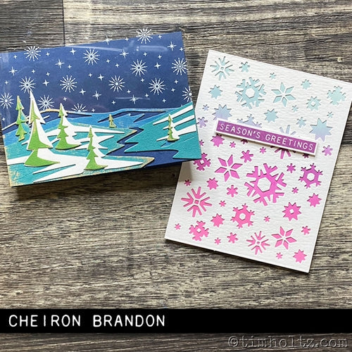 Simon Says Stamp! Tim Holtz Sizzix SNOWSCAPE Colorize Thinlits Dies 664971
