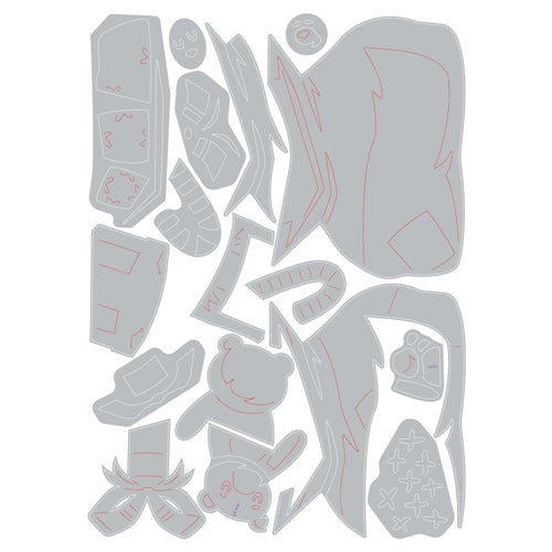 Tim Holtz Sizzix TOYLAND Colorize Thinlits Dies 664972 – Simon