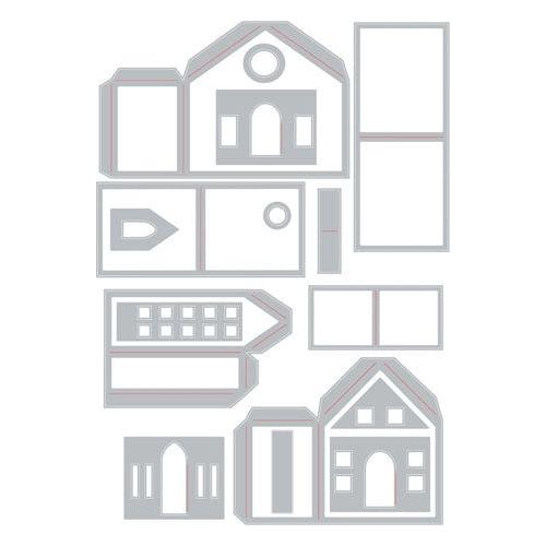 Simon Says Stamp! Tim Holtz Sizzix PAPER VILLAGE Thinlits Dies 664741