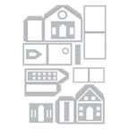 Simon Says Stamp! Tim Holtz Sizzix PAPER VILLAGE Thinlits Dies 664741