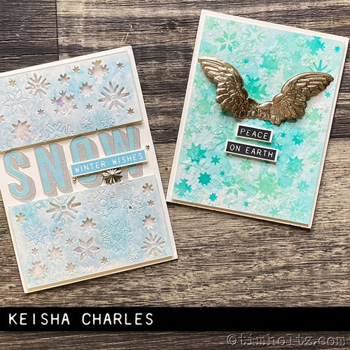 Simon Says Stamp! Tim Holtz Sizzix WINGED 3D Impresslits Cut and Emboss Folder 664248