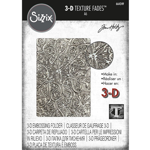 Simon Says Stamp! Tim Holtz Sizzix ENGRAVED 3D Embossing Folder 664249