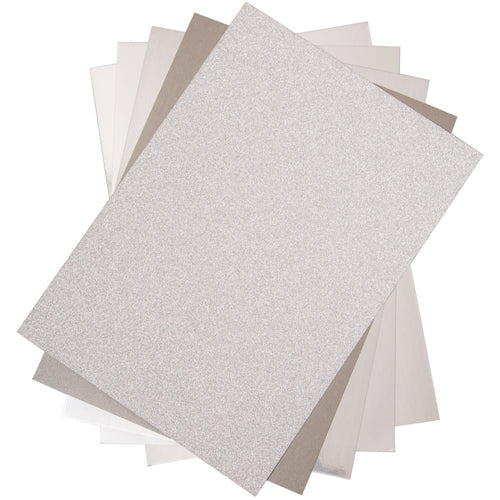 Simon Says Stamp! Sizzix SILVER Surfacez Opulent Cardstock 664533