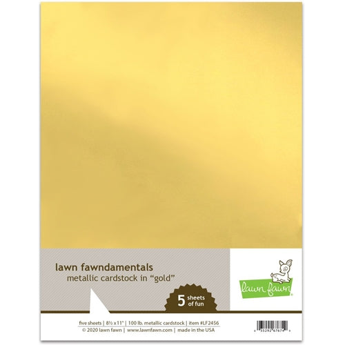 Simon Says Stamp! Lawn Fawn GOLD Metallic Cardstock lf2456