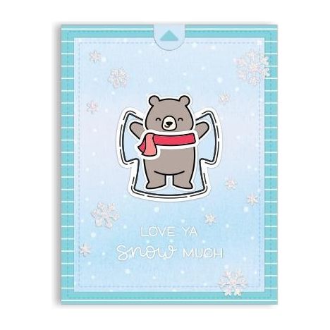 Simon Says Stamp! Lawn Fawn SNOWY SKY Stencil lf2459