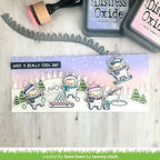 Simon Says Stamp! Lawn Fawn SNOWY SKY Stencil lf2459