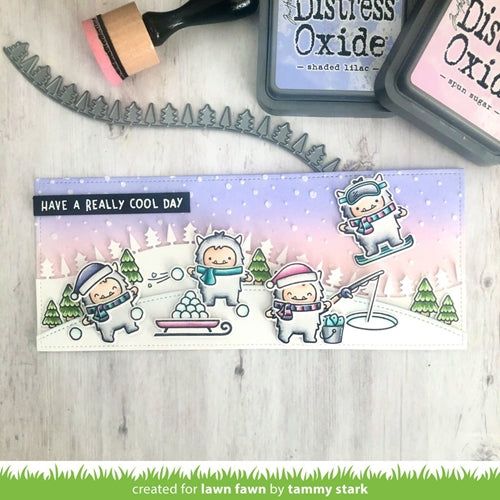Simon Says Stamp! Lawn Fawn SNOWY SKY Stencil lf2459