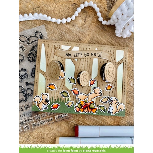 Simon Says Stamp! Lawn Fawn LIFT THE FLAP TREE BACKDROP Die Cut lf2451