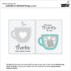 Simon Says Stamp! Lawn Fawn OUTSIDE IN STITCHED MUG Die Cuts lf2444