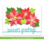 Simon Says Stamp! Lawn Fawn STITCHED POINSETTIA Die Cuts lf2441