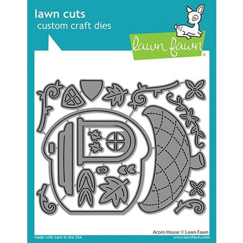 Simon Says Stamp! Lawn Fawn ACORN HOUSE Die Cuts lf2440