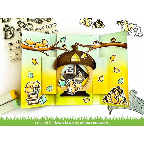Simon Says Stamp! Lawn Fawn ACORN HOUSE Die Cuts lf2440