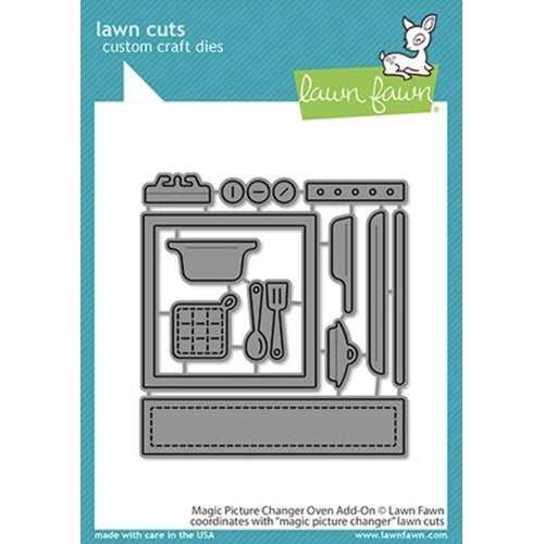 Simon Says Stamp! Lawn Fawn MAGIC PICTURE CHANGER OVEN ADD-ON Die Cuts lf2436