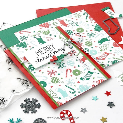 Simon Says Stamp! Concord & 9th ICONIC CHRISTMAS TURNABOUT Clear Stamp Set 10952