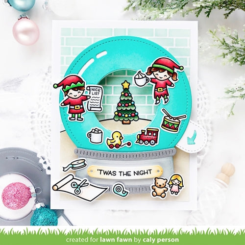 Simon Says Stamp! Lawn Fawn SNOW GLOBE SCENES Clear Stamps lf2427