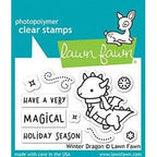 Simon Says Stamp! Lawn Fawn WINTER DRAGON Clear Stamps lf2425