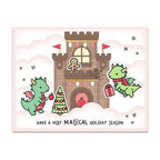 Simon Says Stamp! Lawn Fawn WINTER DRAGON Clear Stamps lf2425