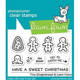 Simon Says Stamp! Lawn Fawn TINY GINGERBREAD Clear Stamps lf2417
