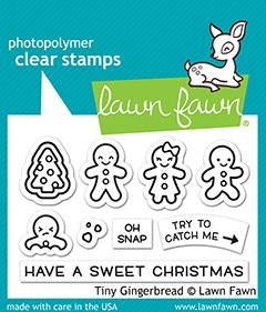 Simon Says Stamp! Lawn Fawn TINY GINGERBREAD Clear Stamps lf2417