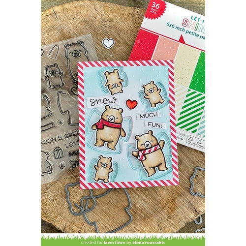 Simon Says Stamp! Lawn Fawn SNOW MUCH FUN Clear Stamps lf2411