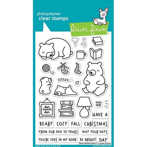 Simon Says Stamp! Lawn Fawn DEN SWEET DEN Clear Stamps lf2409
