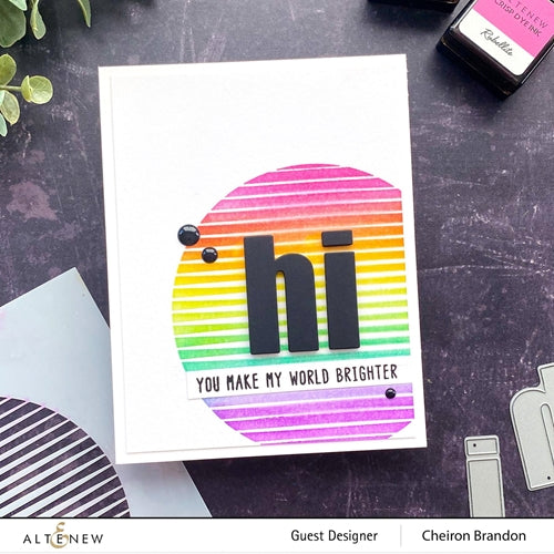 Simon Says Stamp! Altenew SPHERE Stencil ALT4475