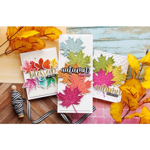 Simon Says Stamp! Honey Bee LOVELY LAYERS MAPLE LEAF Dies hbdsllma