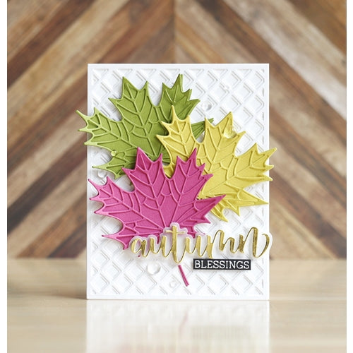 Simon Says Stamp! Honey Bee LOVELY LAYERS MAPLE LEAF Dies hbdsllma