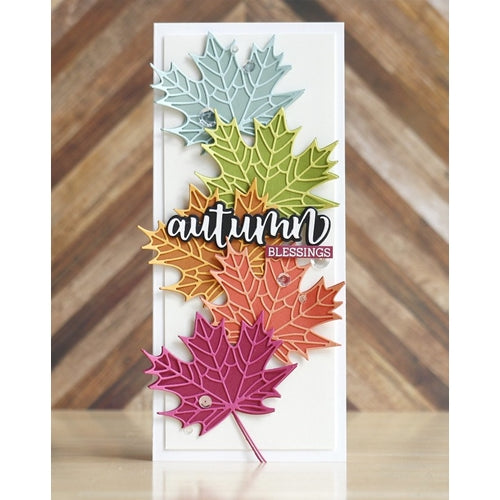 Simon Says Stamp! Honey Bee LOVELY LAYERS MAPLE LEAF Dies hbdsllma