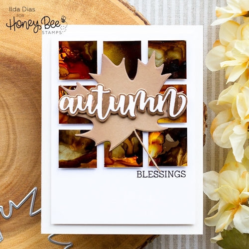 Simon Says Stamp! Honey Bee LOVELY LAYERS MAPLE LEAF Dies hbdsllma