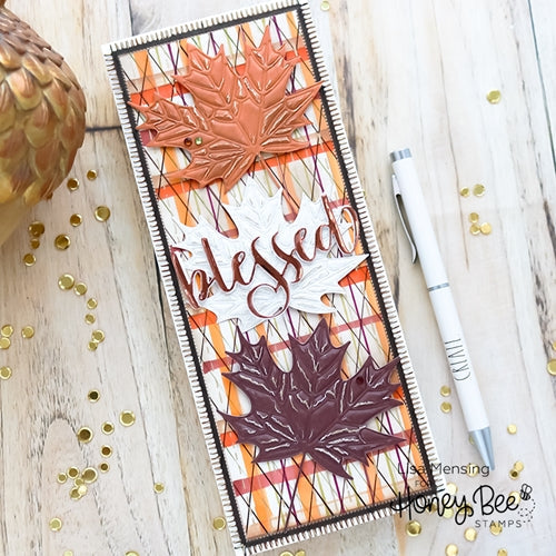 Simon Says Stamp! Honey Bee LOVELY LAYERS MAPLE LEAF Dies hbdsllma
