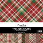 Simon Says Stamp! Paper Rose CHRISTMAS PLAID 12x12 Paper Pack 19958