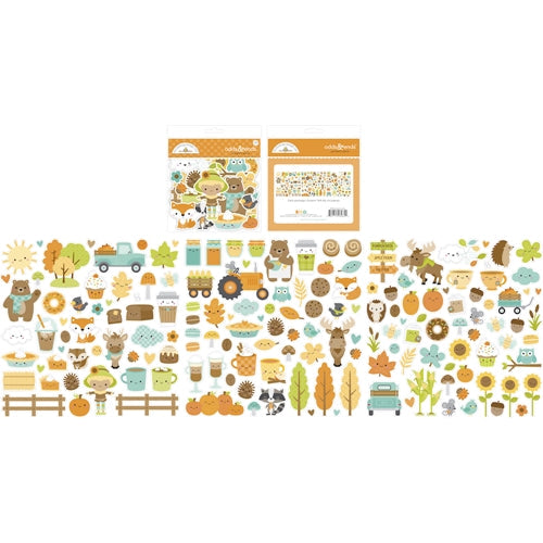 Simon Says Stamp! Doodlebug PUMPKIN SPICE ODDS AND ENDS Ephemera Die Cut Shapes 6985