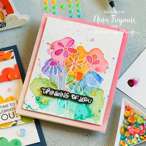 Simon Says Stamp! Simon Says Clear Stamps FREESTYLE FLOWERS sss202091c | color-code:ALT0