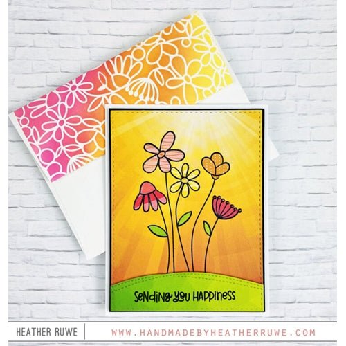 Simon Says Stamp! Simon Says Stamp Stencil FREESTYLE FLOWERS ssst121510 | color-code:ALT1