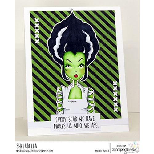 Simon Says Stamp! Stamping Bella Cling Stamps MOCHI BRIDE OF FRANKENSTEIN eb982