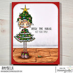 Simon Says Stamp! Stamping Bella Cling Stamps CHRISTMAS TREE ODDBALL eb977