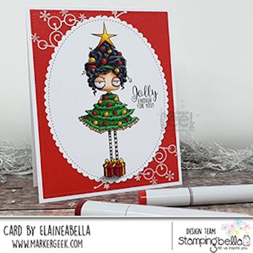 Simon Says Stamp! Stamping Bella Cling Stamps CHRISTMAS TREE ODDBALL eb977