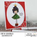 Simon Says Stamp! Stamping Bella Cling Stamps CHRISTMAS TREE ODDBALL eb977