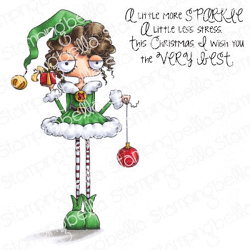 Simon Says Stamp! Stamping Bella Cling Stamps ODDBALL GIRL ELF eb1004