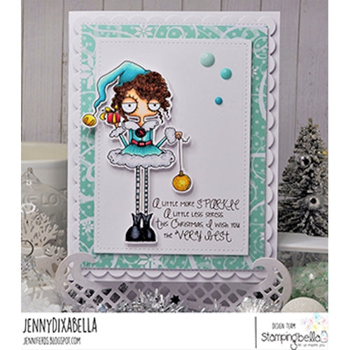 Simon Says Stamp! Stamping Bella Cling Stamps ODDBALL GIRL ELF eb1004