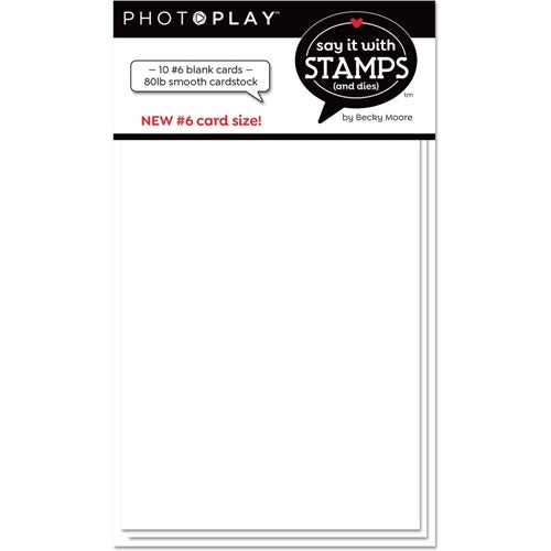 Simon Says Stamp! PhotoPlay BLANK WHITE SCORED CARD sis2383
