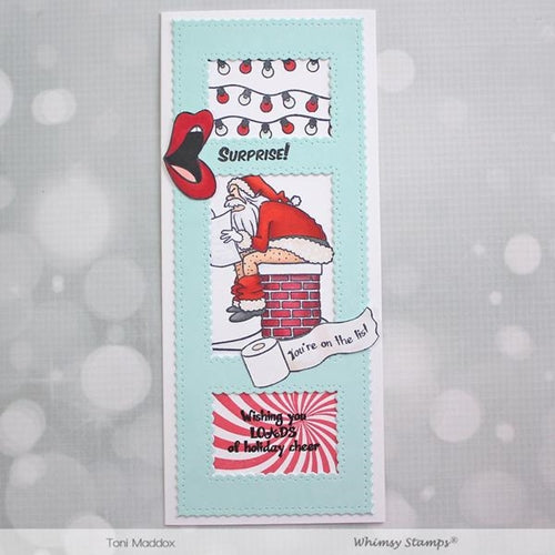 Simon Says Stamp! Whimsy Stamps LOADS OF CHEER Clear Stamps CWSD347