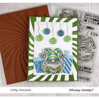 Simon Says Stamp! Whimsy Stamps GNOME FOR CHRISTMAS Clear Stamps C1365