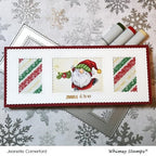 Simon Says Stamp! Whimsy Stamps GNOME FOR CHRISTMAS Clear Stamps C1365
